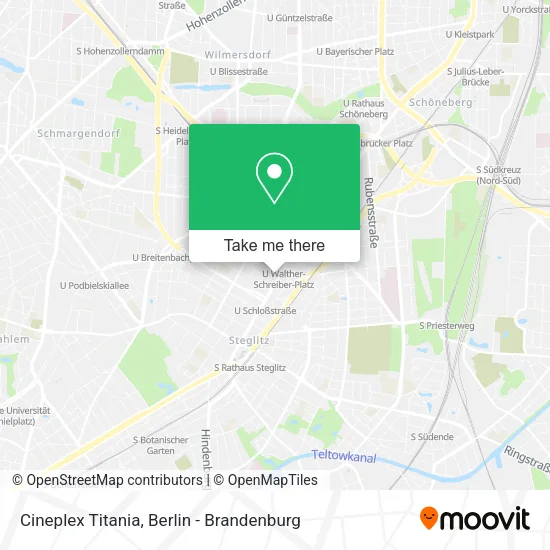Cineplex Titania map
