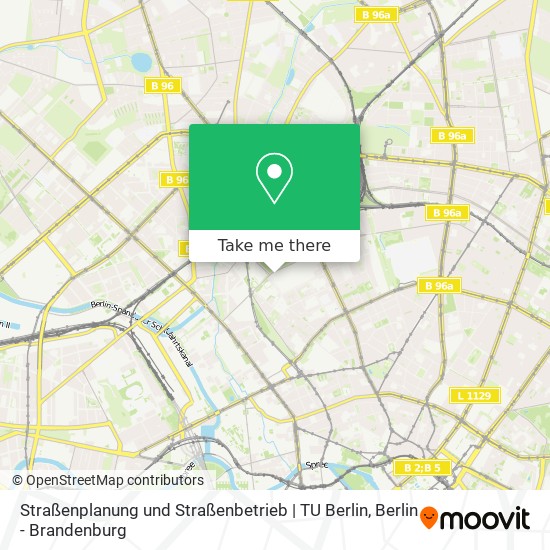 Straßenplanung und Straßenbetrieb | TU Berlin map