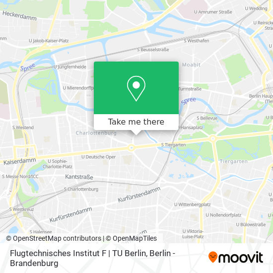 Карта Flugtechnisches Institut F | TU Berlin