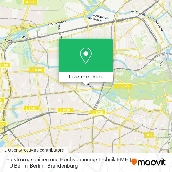 Карта Elektromaschinen und Hochspannungstechnik EMH | TU Berlin