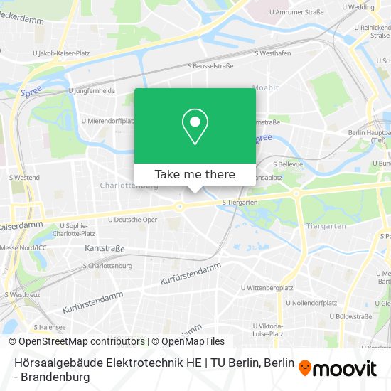 Карта Hörsaalgebäude Elektrotechnik HE | TU Berlin