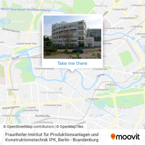 Карта Fraunhofer-Institut für Produktionsanlagen und Konstruktionstechnik IPK