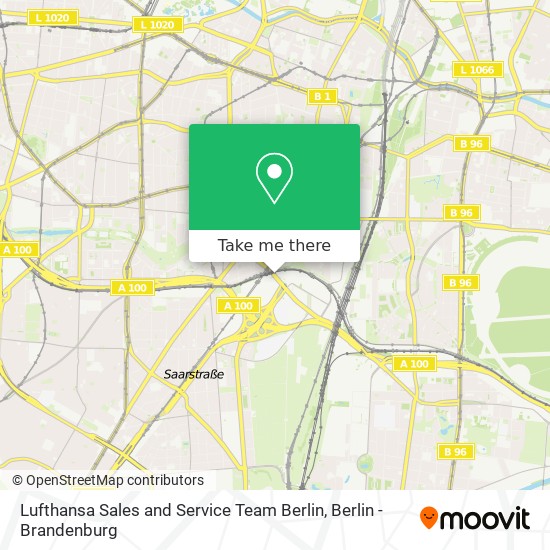 Lufthansa Sales and Service Team Berlin map