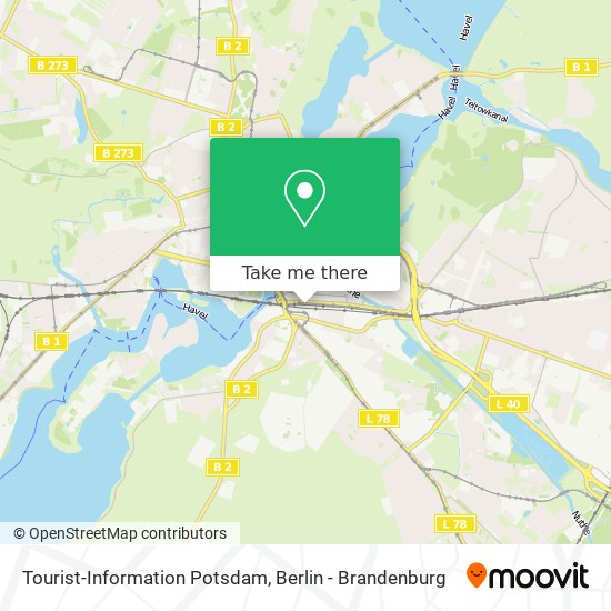 Tourist-Information Potsdam map