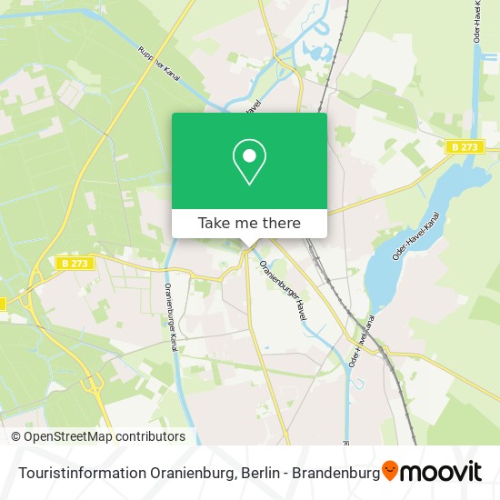 Touristinformation Oranienburg map