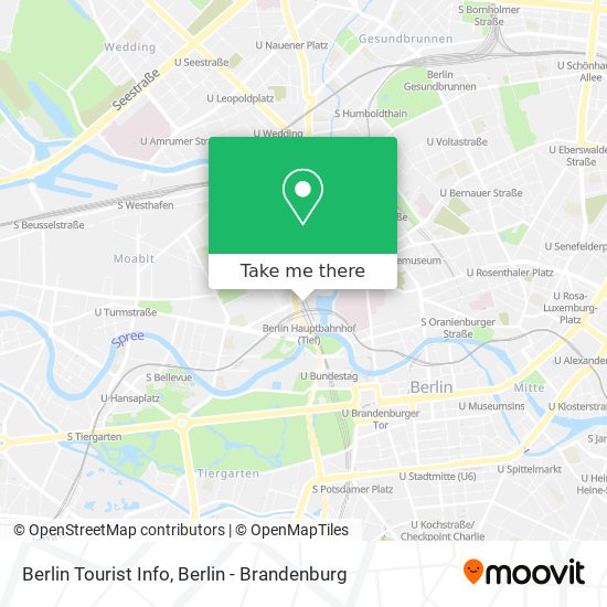 Berlin Tourist Info map