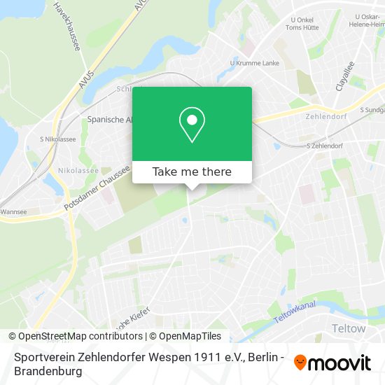 Sportverein Zehlendorfer Wespen 1911 e.V. map