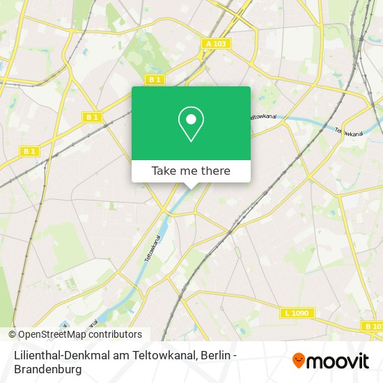 Lilienthal-Denkmal am Teltowkanal map