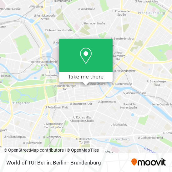 Карта World of TUI Berlin