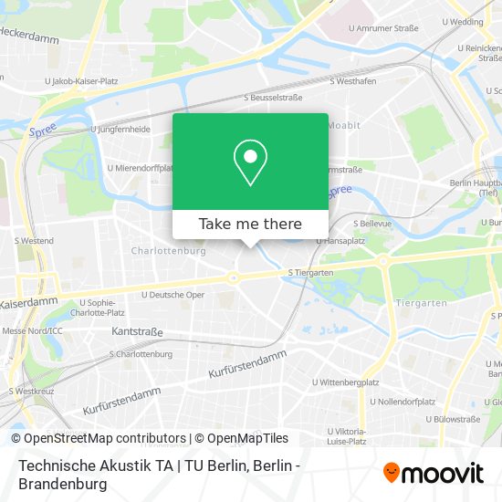 Карта Technische Akustik TA | TU Berlin
