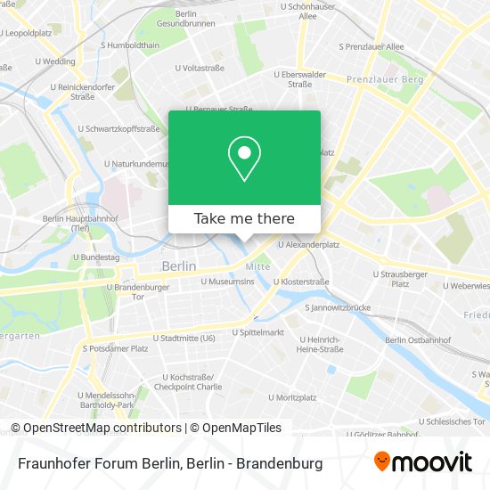 Fraunhofer Forum Berlin map