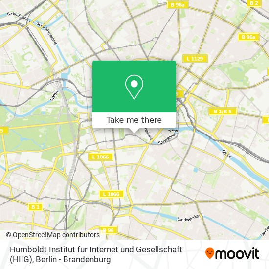 Humboldt Institut für Internet und Gesellschaft (HIIG) map