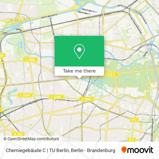 Карта Chemiegebäude C | TU Berlin