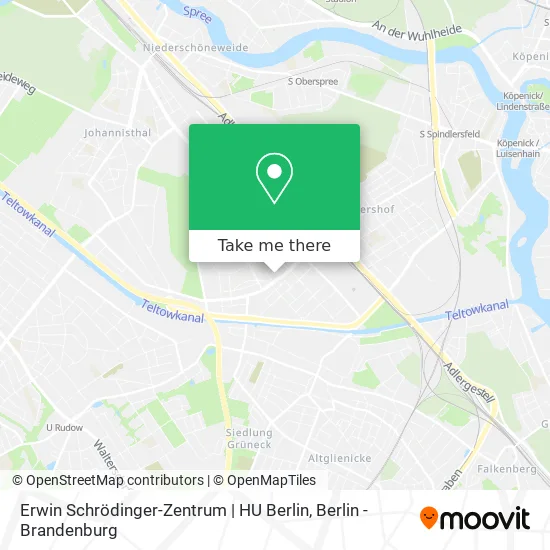 Карта Erwin Schrödinger-Zentrum | HU Berlin