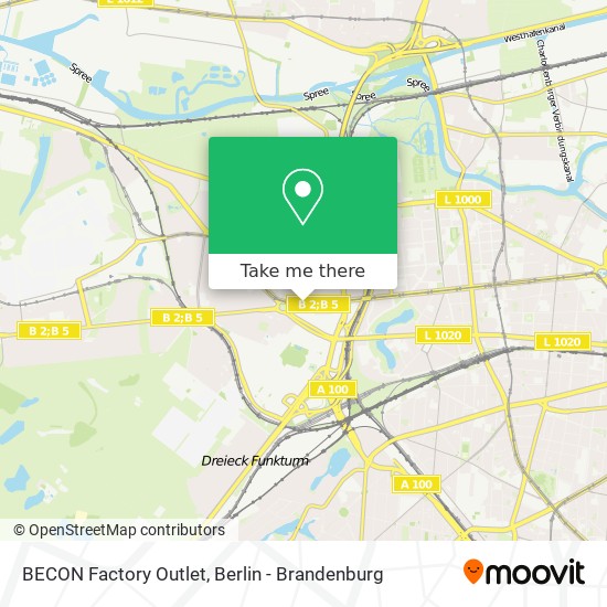 BECON Factory Outlet map