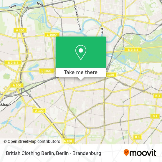 Карта British Clothing Berlin