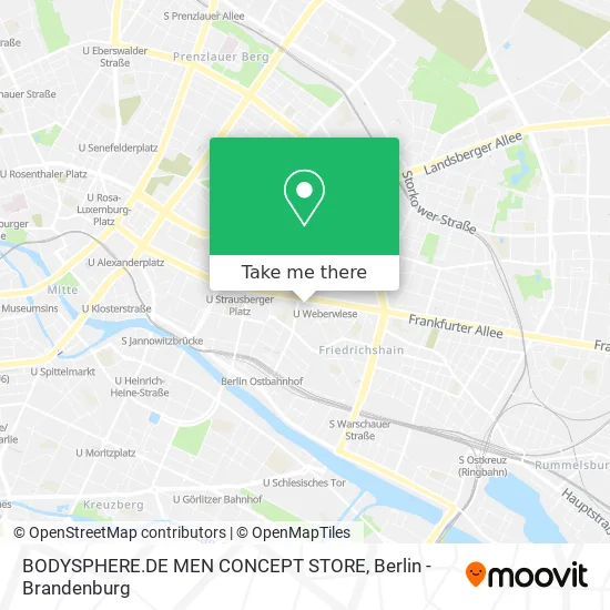 Карта BODYSPHERE.DE MEN CONCEPT STORE