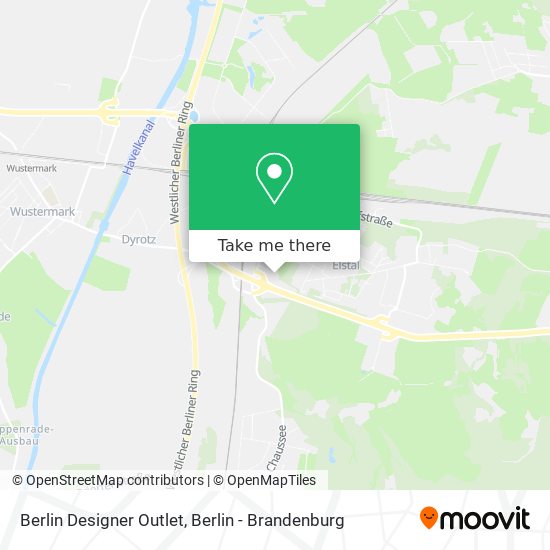 Berlin Designer Outlet map