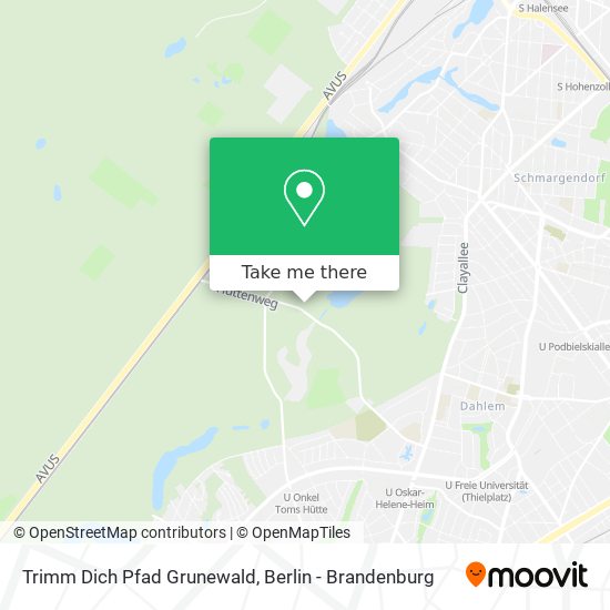 Trimm Dich Pfad Grunewald map