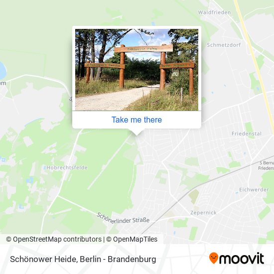 Schönower Heide map