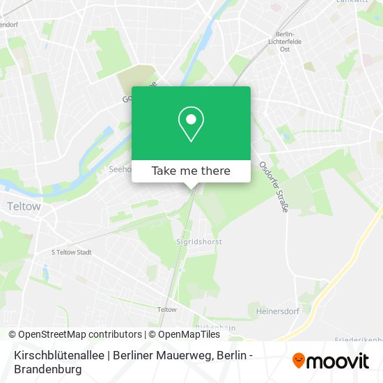 Карта Kirschblütenallee | Berliner Mauerweg