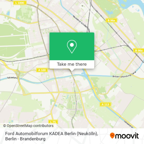 Ford Automobilforum KADEA Berlin (Neukölln) map