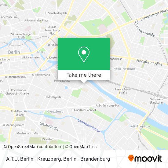 Карта A.T.U. Berlin - Kreuzberg