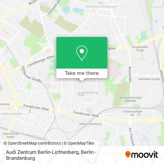 Audi Zentrum Berlin-Lichtenberg map