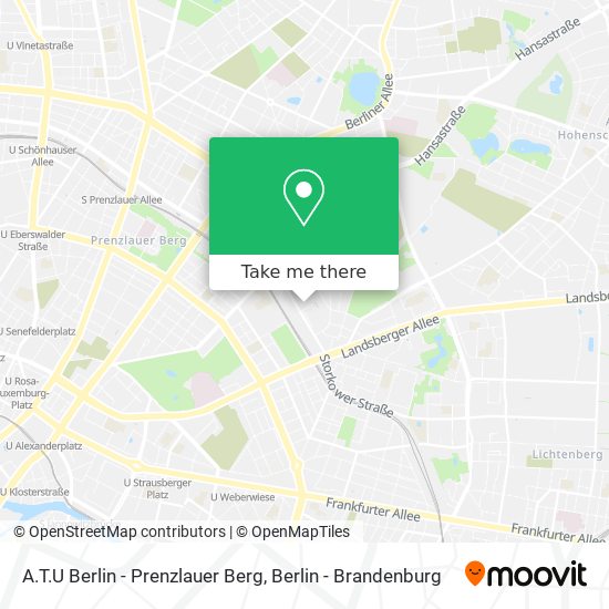 A.T.U Berlin - Prenzlauer Berg map