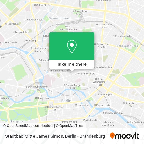 Stadtbad Mitte James Simon map