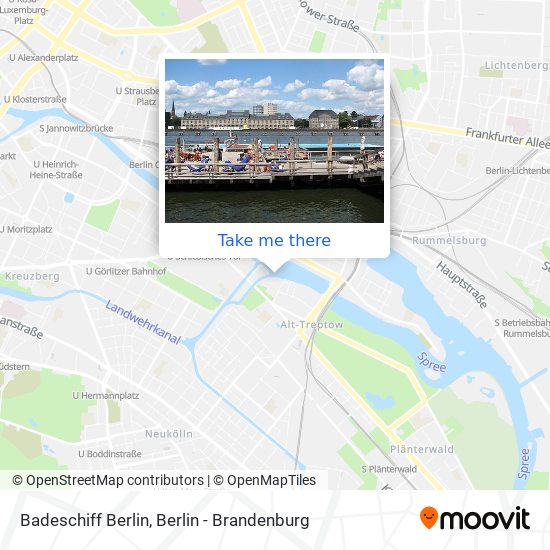 Карта Badeschiff Berlin