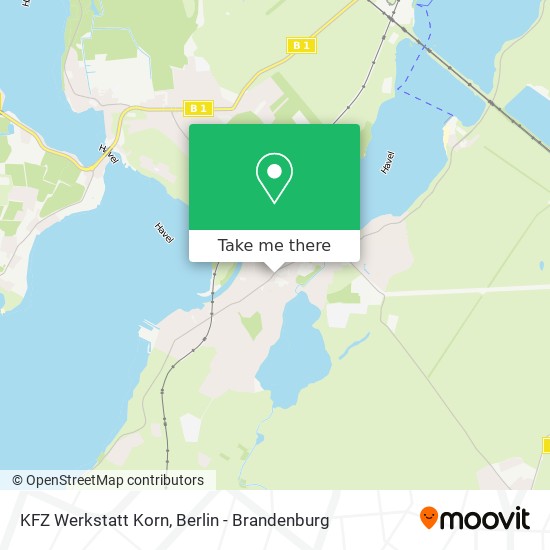 Карта KFZ Werkstatt Korn