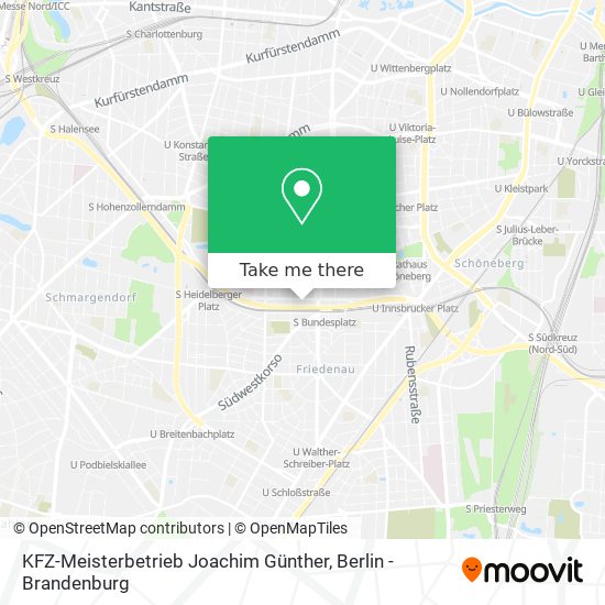 Карта KFZ-Meisterbetrieb Joachim Günther