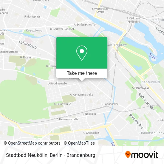 Карта Stadtbad Neukölln