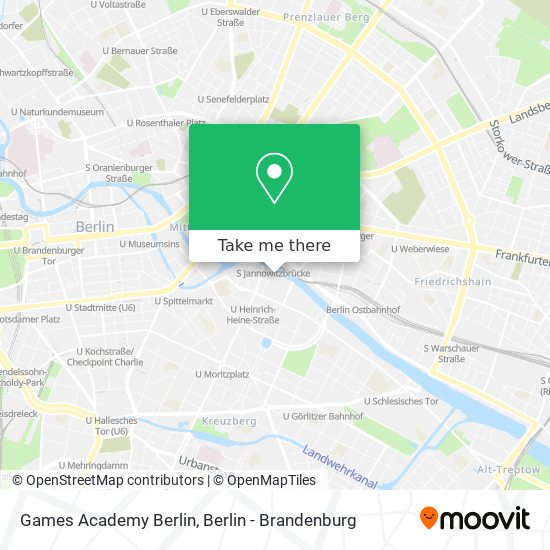 Games Academy Berlin map