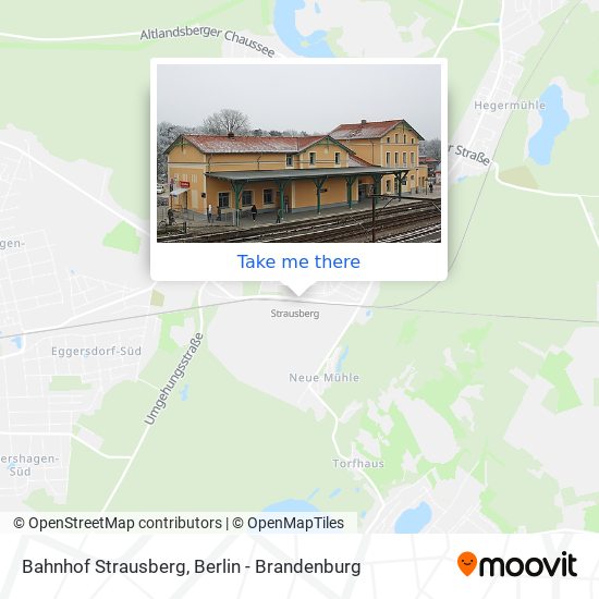 Bahnhof Strausberg map