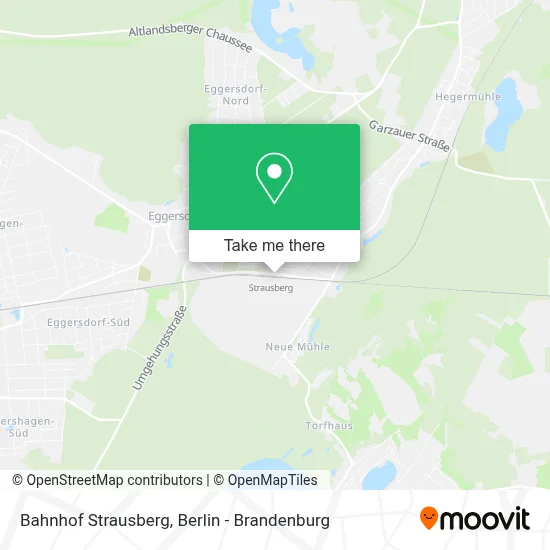Bahnhof Strausberg map
