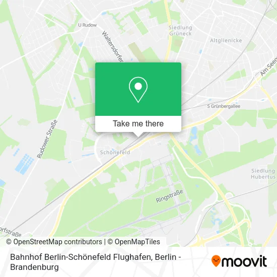 Карта Bahnhof Berlin-Schönefeld Flughafen