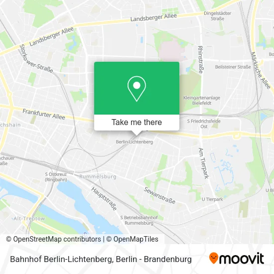 Bahnhof Berlin-Lichtenberg map