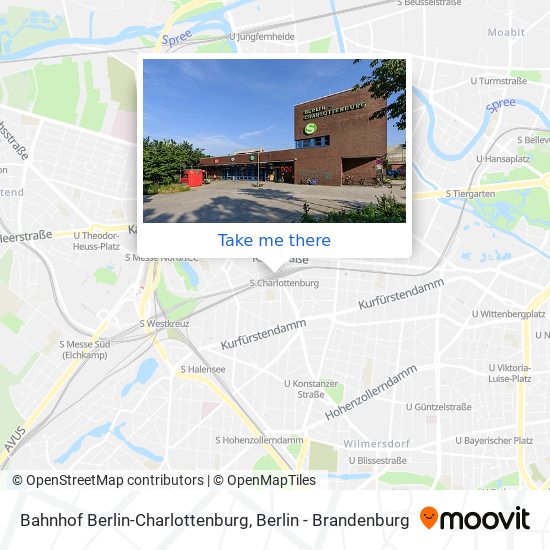 Карта Bahnhof Berlin-Charlottenburg