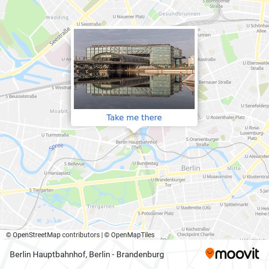 Карта Berlin Hauptbahnhof