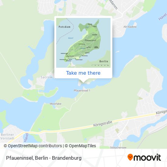 Pfaueninsel map