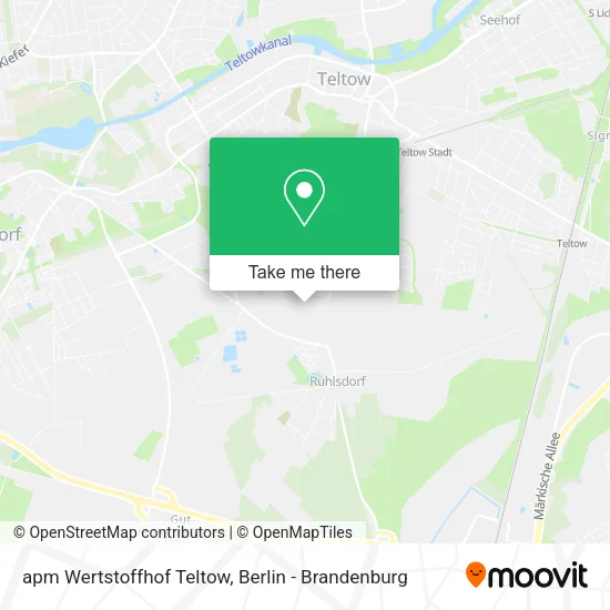 Карта apm Wertstoffhof Teltow