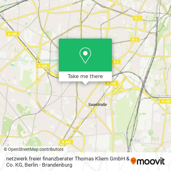 Карта netzwerk freier finanzberater Thomas Kliem GmbH & Co. KG