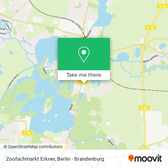 Zoofachmarkt Erkner map