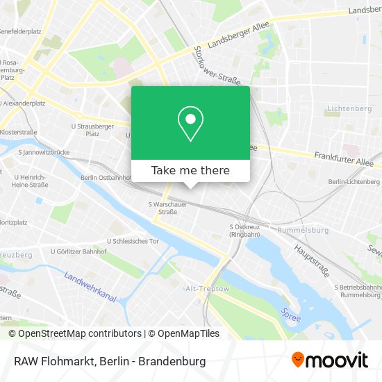 RAW Flohmarkt map