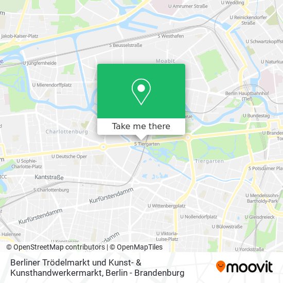 Карта Berliner Trödelmarkt und Kunst- & Kunsthandwerkermarkt