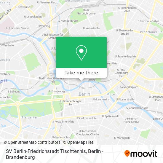 SV Berlin-Friedrichstadt Tischtennis map