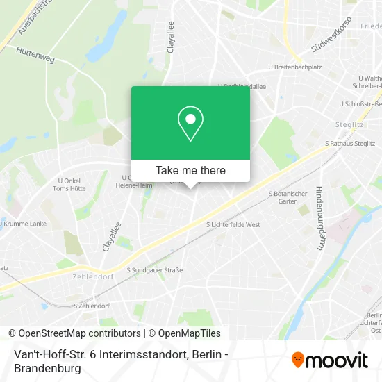 Карта Van't-Hoff-Str. 6 Interimsstandort