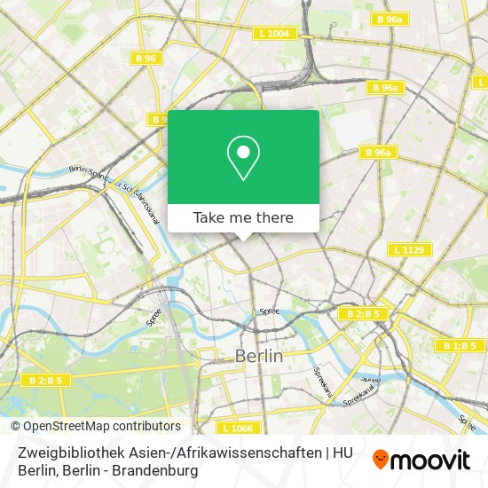 Zweigbibliothek Asien- / Afrikawissenschaften | HU Berlin map